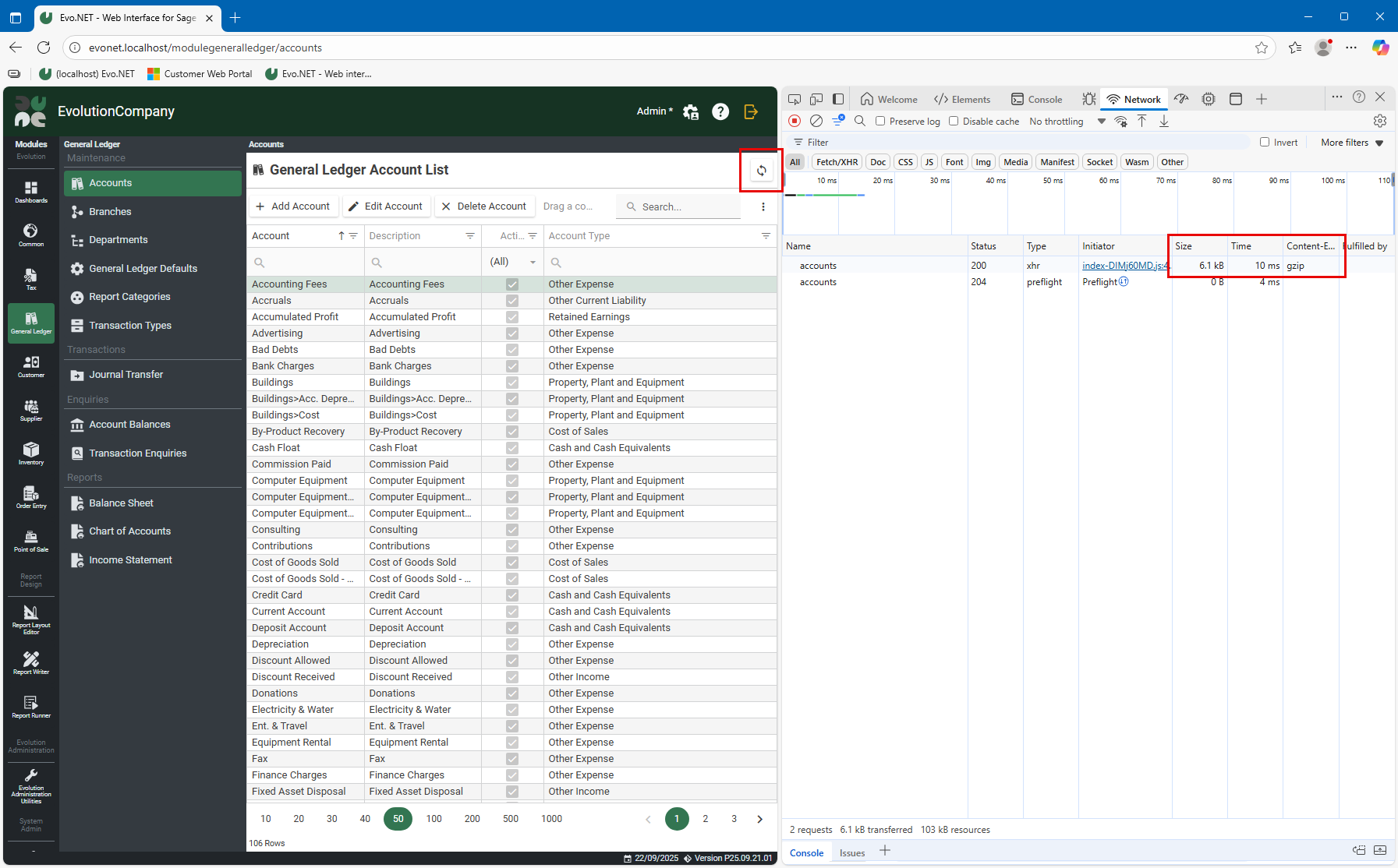 Chrome DevTools Response Compressed
