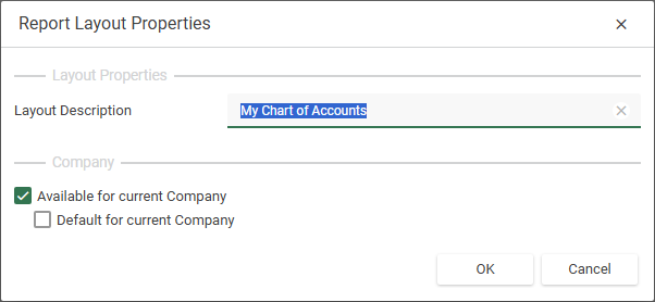 Report Layout Properties