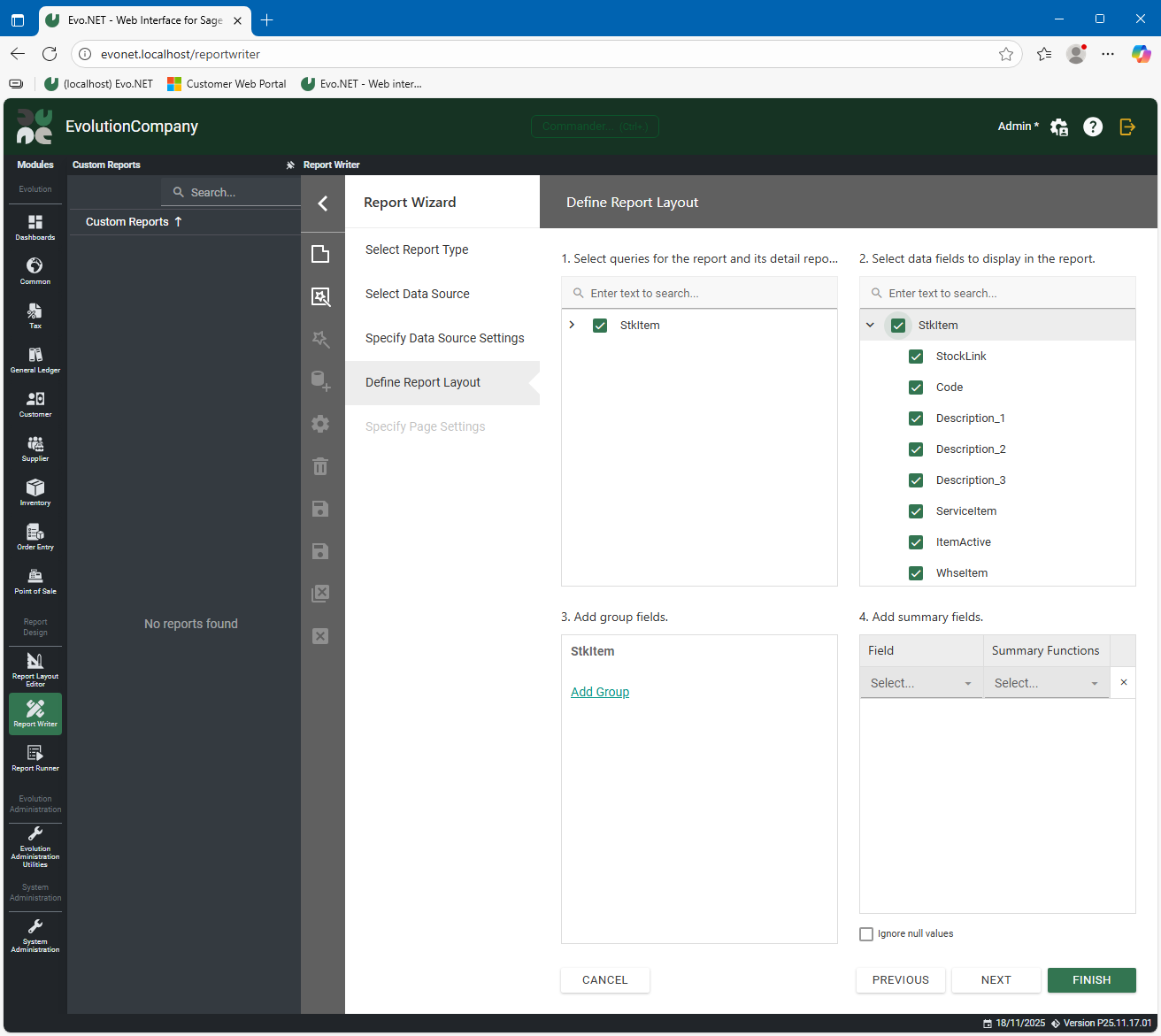 Stock Item Listing Report (05)